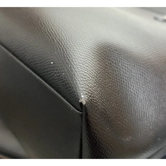 Coach X Peanuts Snoopy Leather City Zip Tote Black Shoulder Bag RARE F37273 - Picture 12 of 16